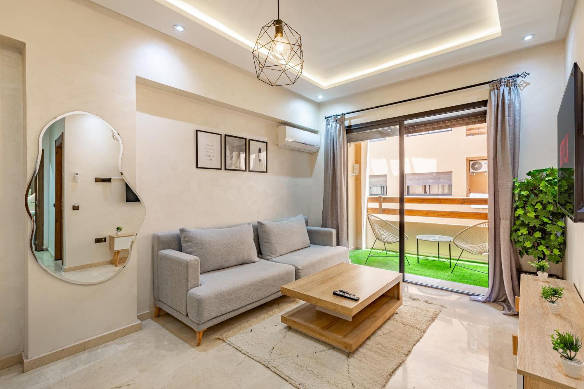 Jolie & Luxueux Appart A Gueliz - 100% Equipe Marrakesch Exterior foto