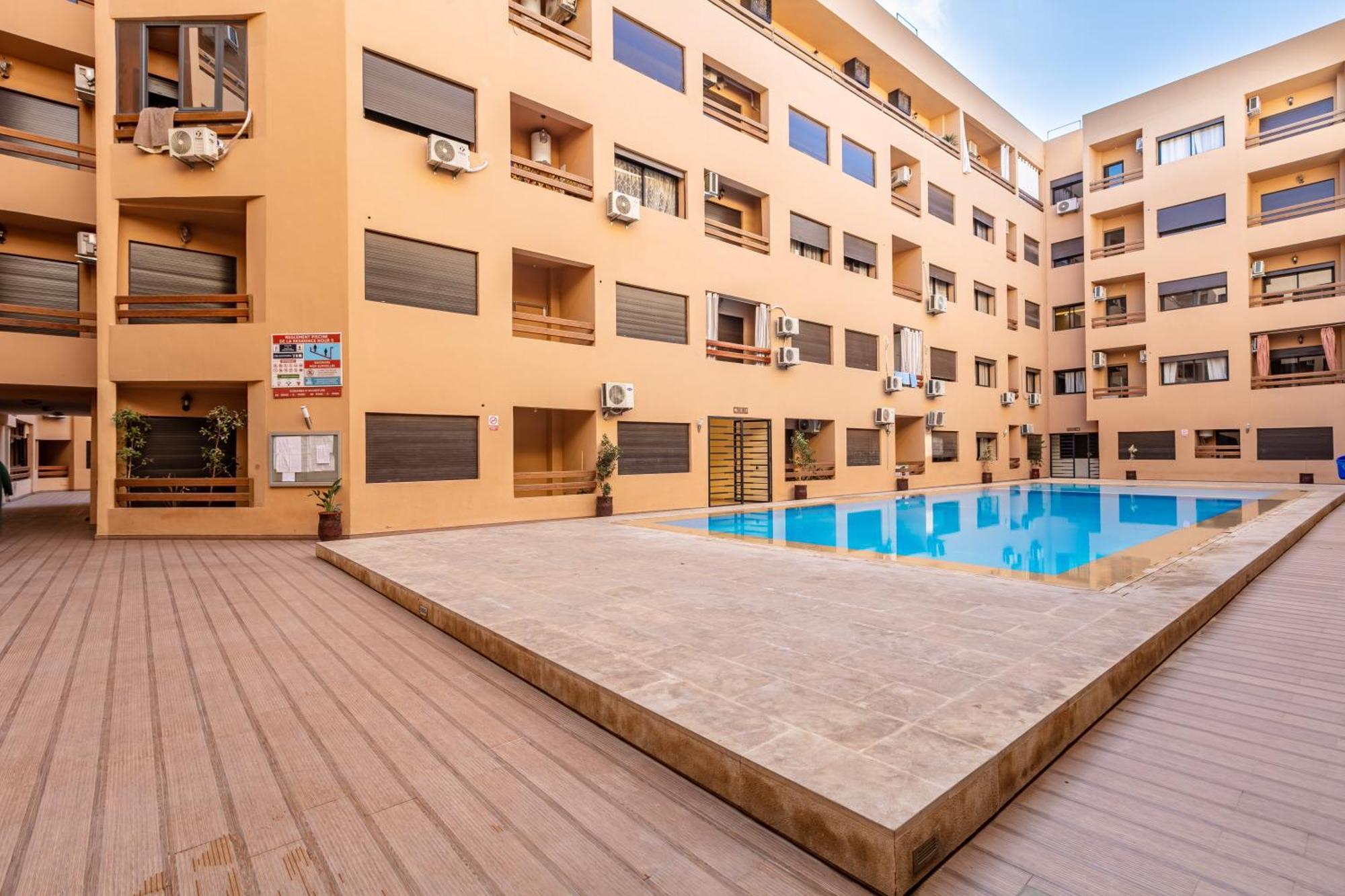 Jolie & Luxueux Appart A Gueliz - 100% Equipe Marrakesch Exterior foto